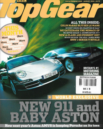 TOP GEAR UK EDITION 2004 AUG - 911 v AMV8, A6 v 5-SERIES v S-TYPE v E-CLASS